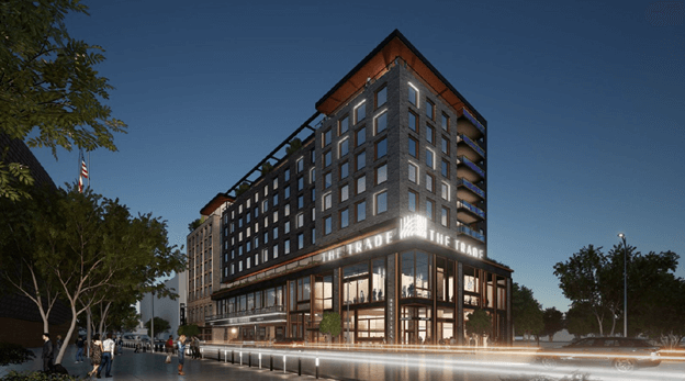 The Trade design of building
