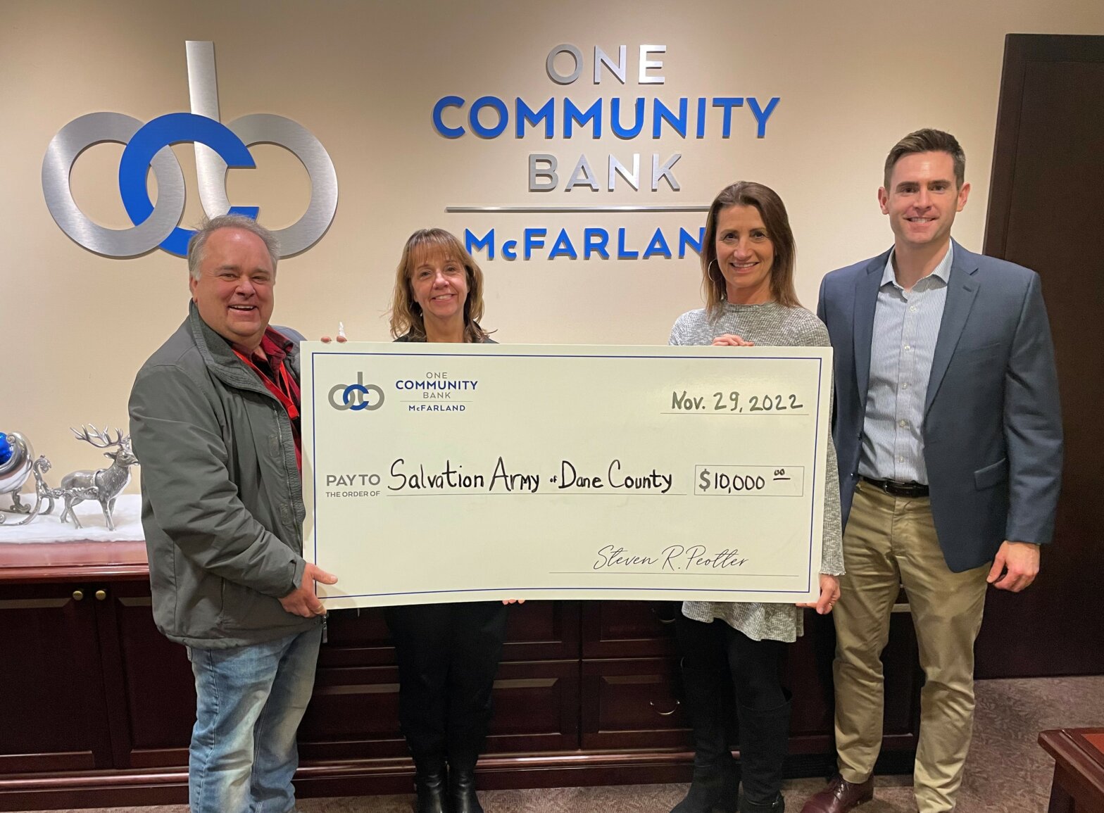 Salvation Army big check photo
