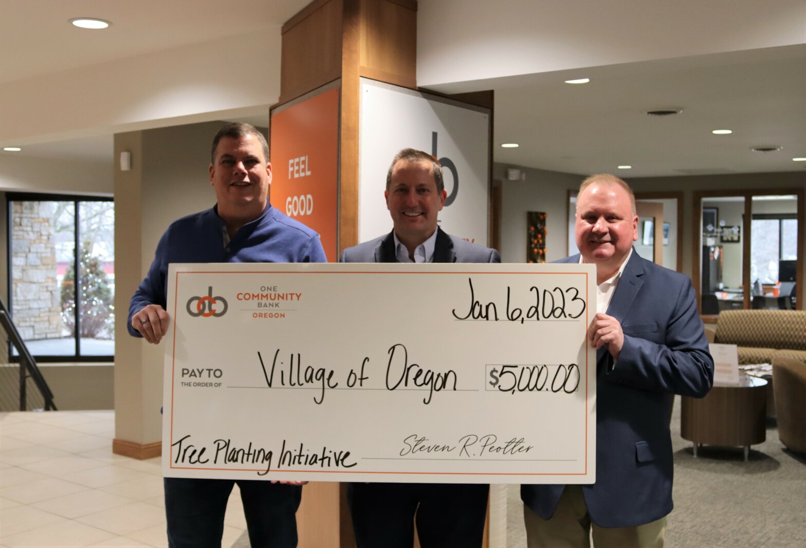 Village of Oregon Tree Donation